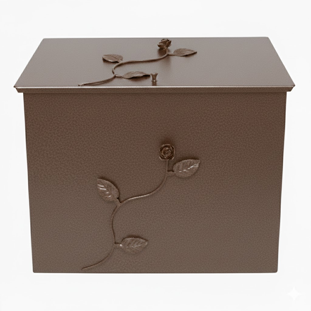 Κάδος - Ξυλοθήκη Μεγάλος Σχέδιο Λουλούδι Strass (812) Καφέ