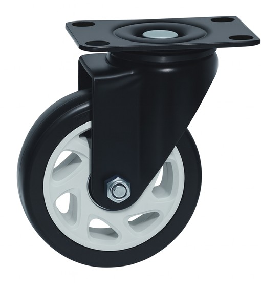 Ρόδα περιστρεφόμενη  Φ-150mm Υ:185mm για βάρος μέχρι 110Kg χωρίς φρένο