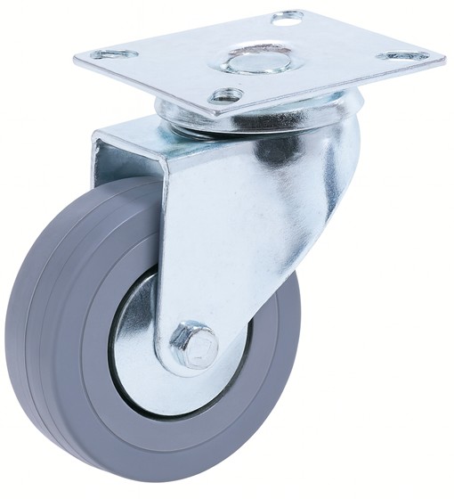 Ρόδα περιστρεφόμενη  Φ-50mm Υ:72mm για βάρος μέχρι 27Kg χωρίς φρένο