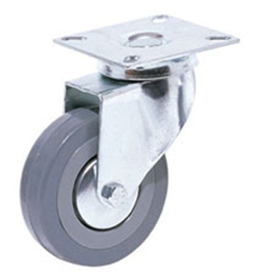 Ρόδα περιστρεφόμενη  Φ-75mm Υ:104mm για βάρος μέχρι 45Kg χωρίς φρένο