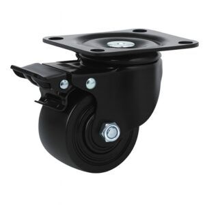 Ρόδα περιστρεφόμενη  Φ-50mm Υ:70mm για βάρος μέχρι 80Kg με φρένο