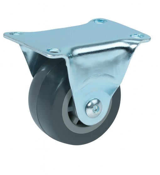 Ρόδα Σταθερή Φ-40mm Υ:47mm για βάρος μέχρι 30Kg γκρι