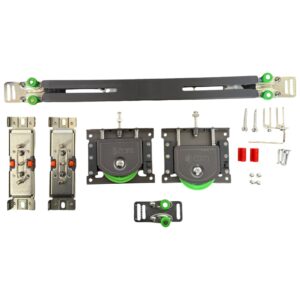 Ράουλα συρόμενης ντουλάπας KDM με φρένο (ΣΕΤ)