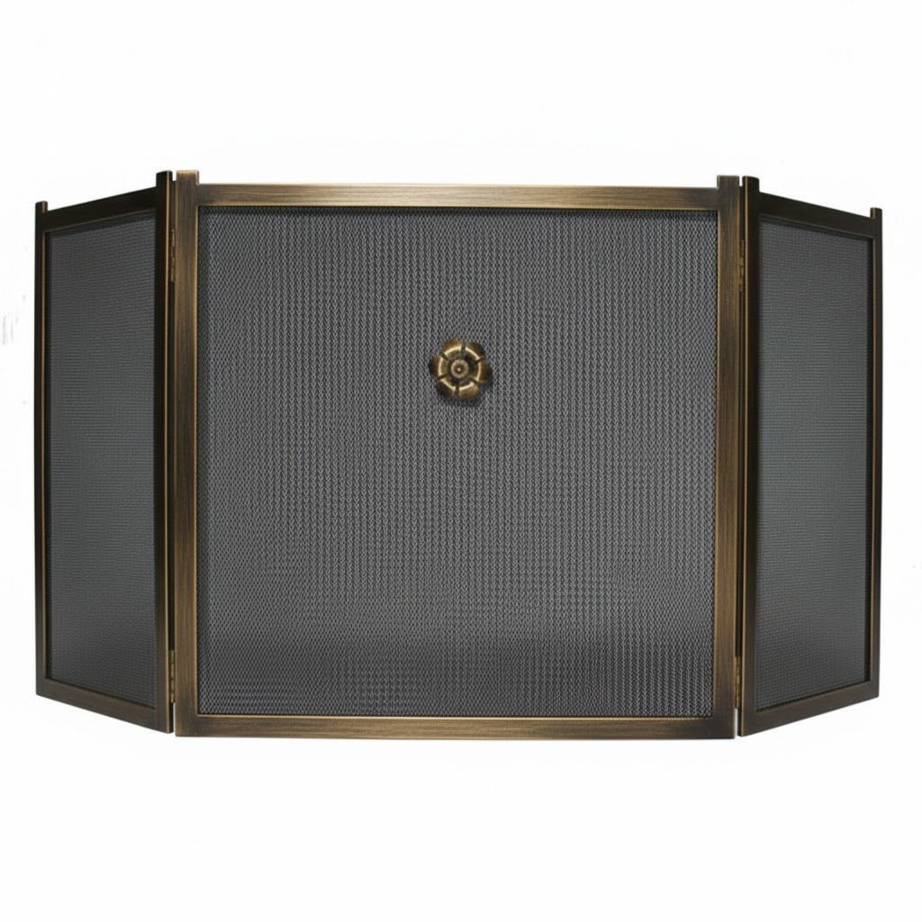 Σήτα Τζακιού Απλή Λάμα Σκέτη Ίσια Τρίφυλλη (2350) Πατίνα Χρυσό