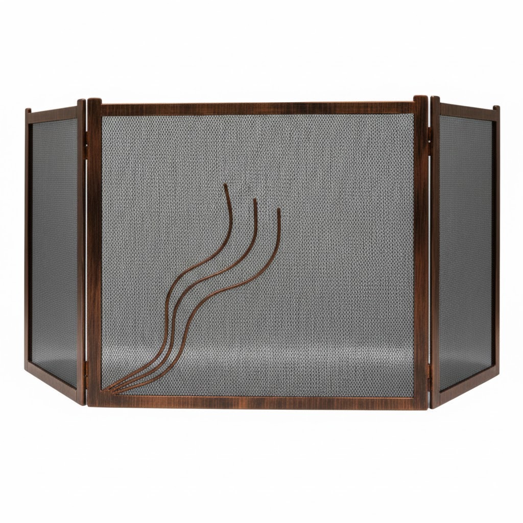 Σίτα Τζακιού Τρίφυλλη Σχέδιο Φλόγα (2400) Πατίνα Χαλκός