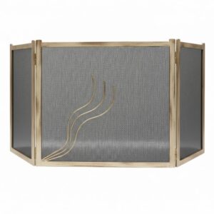 Σίτα Τζακιού Τρίφυλλη Σχέδιο Φλόγα (2400) Εκρού Πατίνα Χρυσό