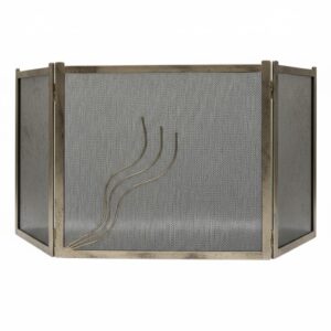 Σίτα Τζακιού Τρίφυλλη Σχέδιο Φλόγα (2400) Εκρού Πατίνα Ασημί