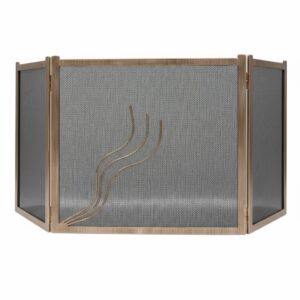 Σίτα Τζακιού Τρίφυλλη Σχέδιο Φλόγα (2400) Εκρού Πατίνα Χαλκός