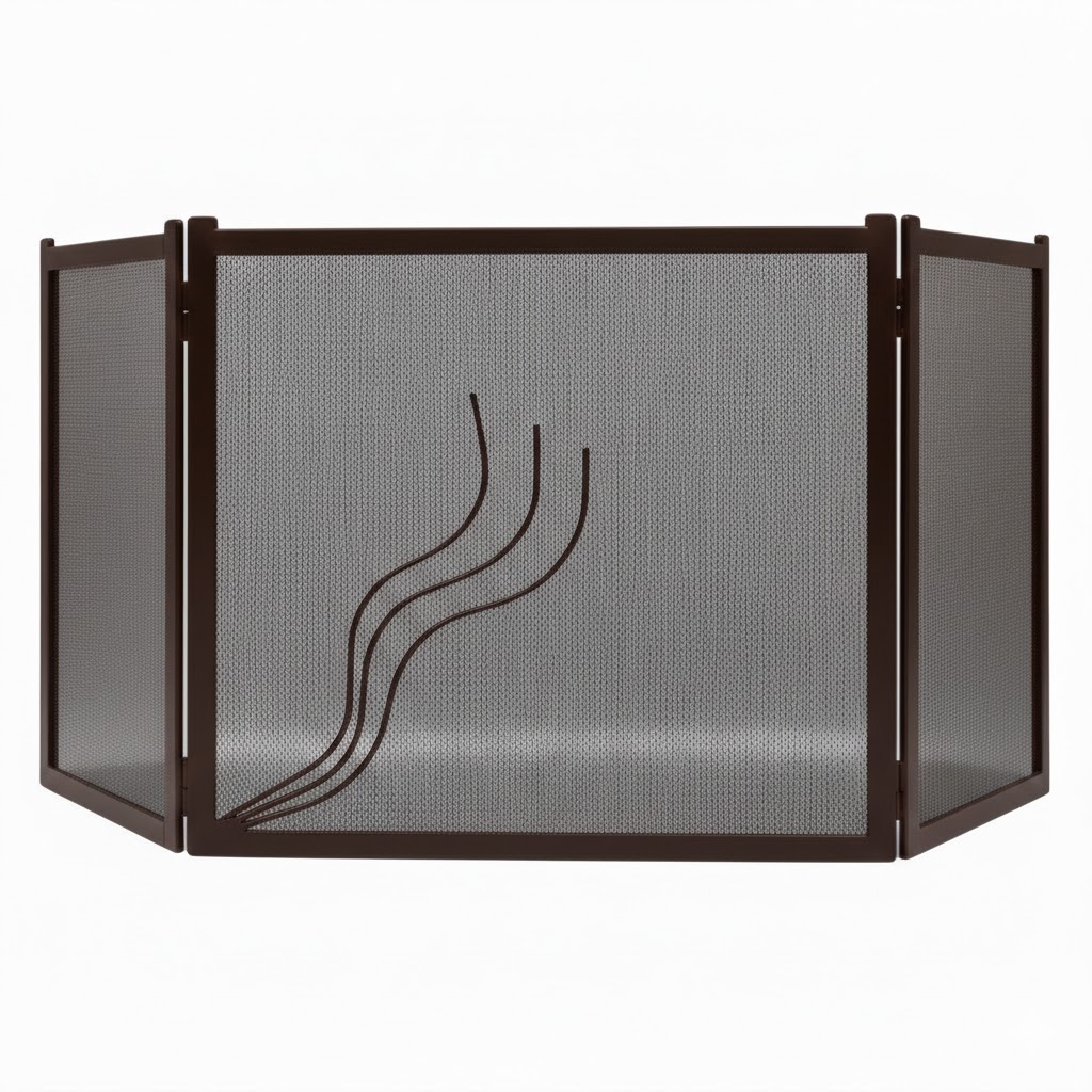 Σίτα Τζακιού Τρίφυλλη Σχέδιο Φλόγα (2400) Σκουριά