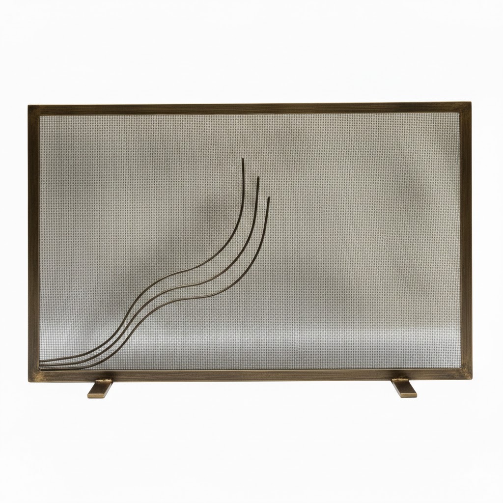 Σίτα Τζακιού Μονόφυλλη Σχέδιο Φλόγα (2420) Πατίνα Χρυσό