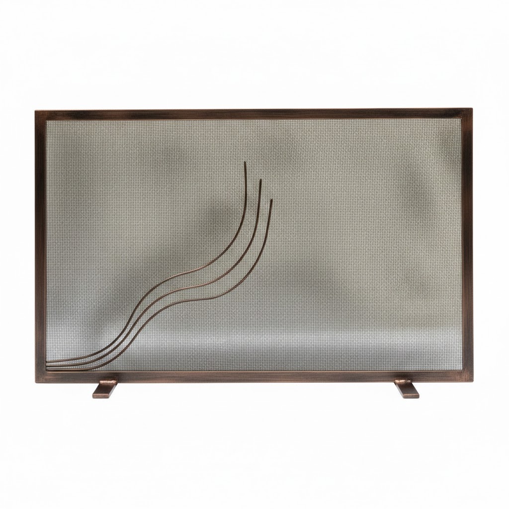 Σίτα Τζακιού Μονόφυλλη Σχέδιο Φλόγα (2420) Πατίνα Χαλκός