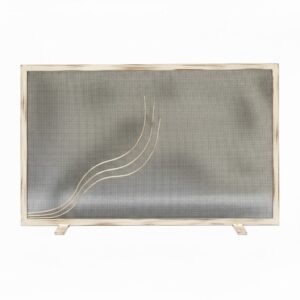 Σίτα Τζακιού Μονόφυλλη Σχέδιο Φλόγα (2420) Εκρού Πατίνα Χαλκός