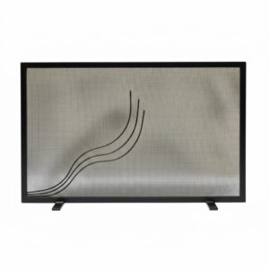 Σίτα Τζακιού Μονόφυλλη Σχέδιο Φλόγα (2420) Μαύρο