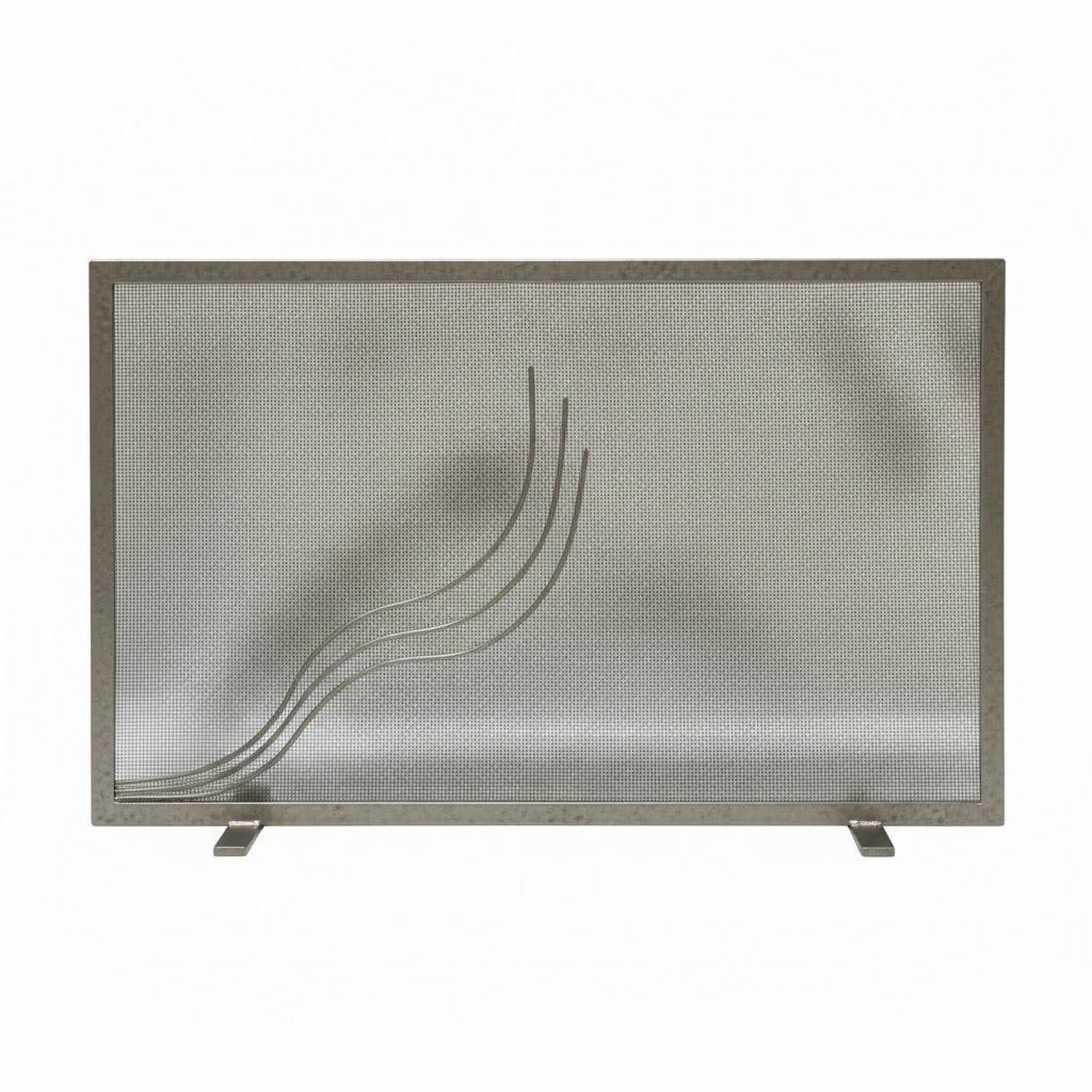 Σίτα Τζακιού Μονόφυλλη Σχέδιο Φλόγα (2420) Ασημί