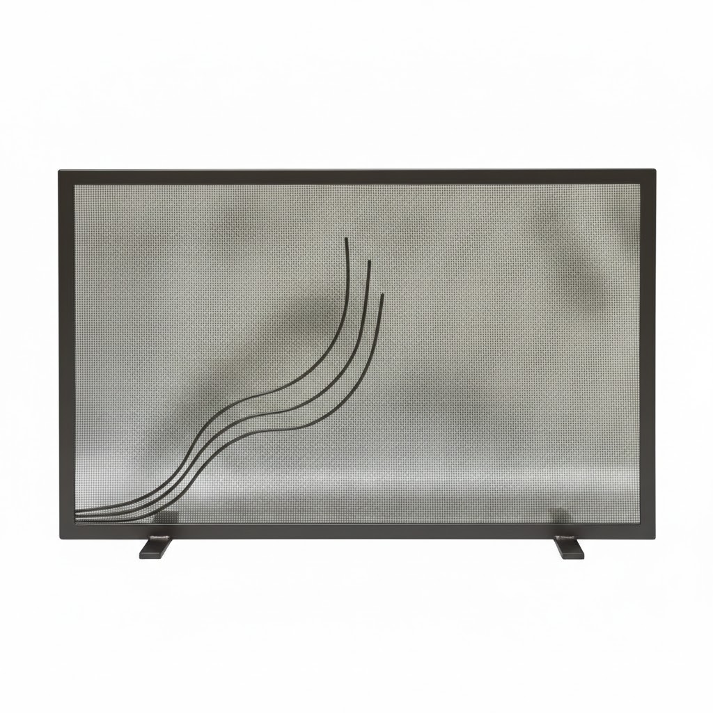 Σίτα Τζακιού Μονόφυλλη Σχέδιο Φλόγα (2420) Σκουριά