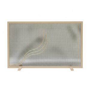 Σίτα Τζακιού Μονόφυλλη Σχέδιο Φλόγα (2420) Εκρού