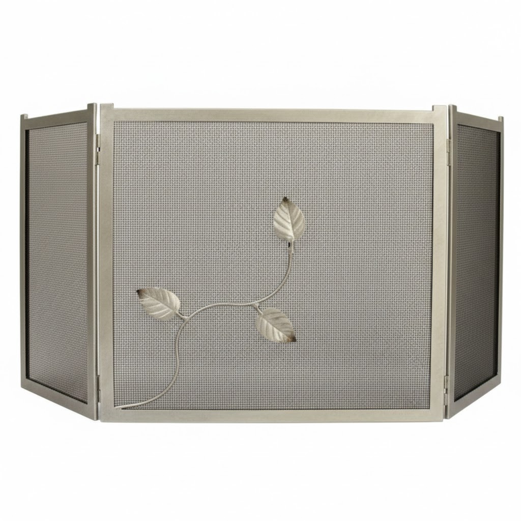 Σίτα Τζακιού Τρίφυλλη Σχέδιο Φύλλα (2450) Εκρού Πατίνα Ασημί