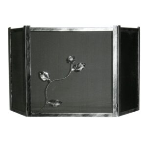 Σίτα Τζακιού Τρίφυλλη Σχέδιο Λουλούδι Strass (2451) Πατίνα Ασημί