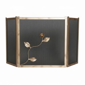 Σίτα Τζακιού Τρίφυλλη Σχέδιο Λουλούδι Strass (2451) Εκρού Πατίνα Χαλκός