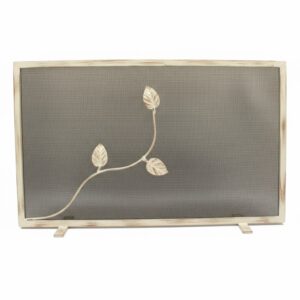 Σίτα Τζακιού Μονόφυλλη Σχέδιο Φύλλα (2460) Εκρού Πατίνα Χαλκός