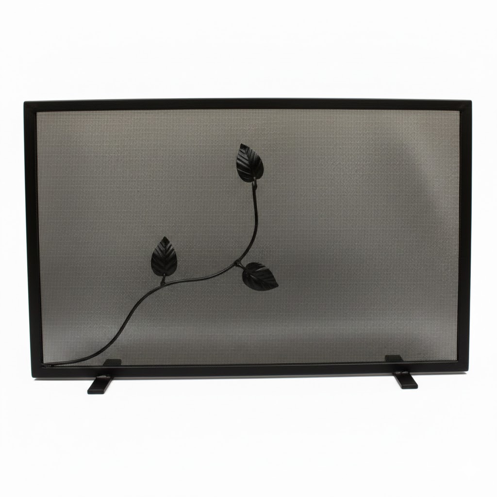 Σίτα Τζακιού Μονόφυλλη Σχέδιο Φύλλα (2460) Μαύρο