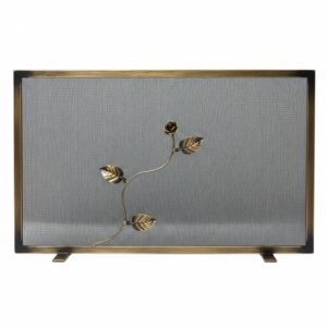 Σίτα Τζακιού Μονόφυλλη Σχέδιο Λουλούδι Strass (2461) Πατίνα Χρυσό