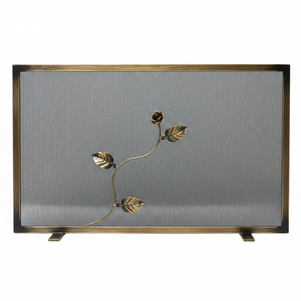 Σίτα Τζακιού Μονόφυλλη Σχέδιο Λουλούδι Strass (2461) Πατίνα Χρυσό