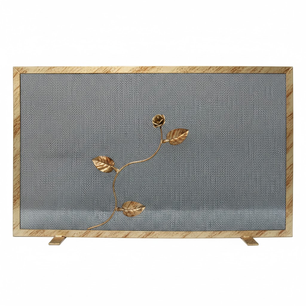 Σίτα Τζακιού Μονόφυλλη Σχέδιο Λουλούδι Strass (2461) Εκρού Πατίνα Χρυσό