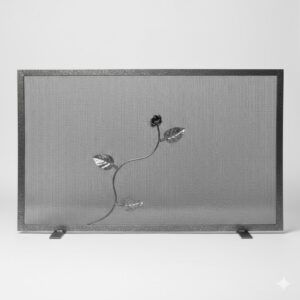 Σίτα Τζακιού Μονόφυλλη Σχέδιο Λουλούδι Strass (2461) Ασημί