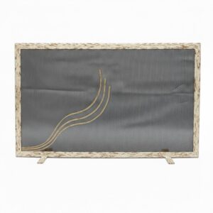 Σίτα Τζακιού Μονόφυλλη Λάμα Κυματιστή Φλόγα (2513) Εκρού Πατίνα Χαλκός