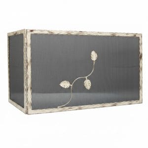 Σίτα Τζακιού Μονόφυλλη Λάμα Κυματιστή Σχέδιο Φύλλα (2520) Εκρού Πατίνα Χαλκός