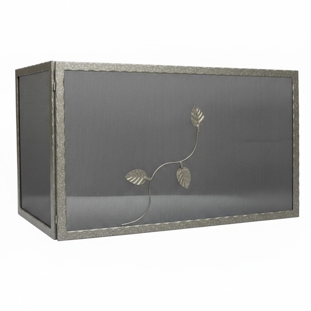 Σίτα Τζακιού Μονόφυλλη Λάμα Κυματιστή Σχέδιο Φύλλα (2520) Ασημί