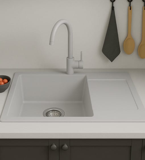 Νεροχύτης Unixton Athena 61x50cm 1B Grey - Image 2