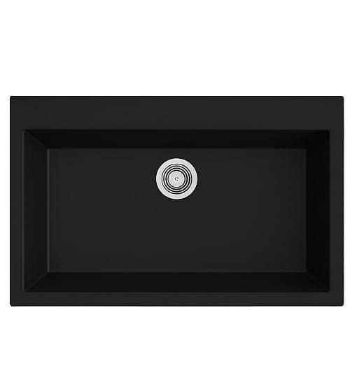 Νεροχύτης Unixton Damon 78x50cm 1B Black