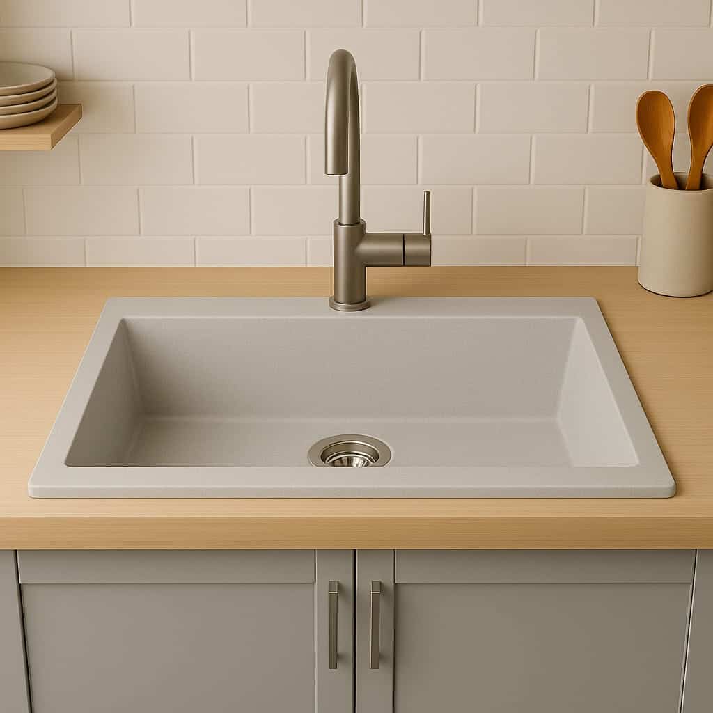 Νεροχύτης Unixton Damon 78x50cm 1B Grey - Image 2