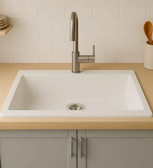 Νεροχύτης Unixton Damon 78x50cm 1B White - Image 2