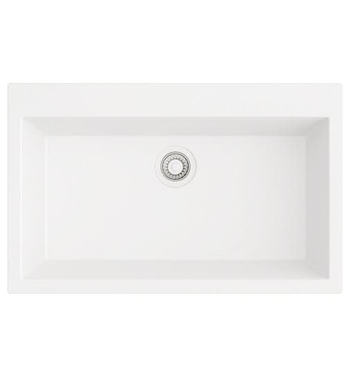 Νεροχύτης Unixton Damon 78x50cm 1B White