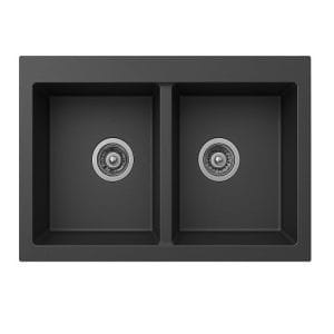 Νεροχύτης Unixton Hermes 78x50cm 2B Metalic Anthracite