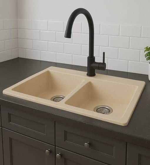 Νεροχύτης Unixton Hermes 78x50cm 2B Sand - Image 2