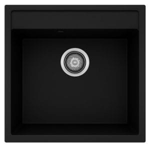 Νεροχύτης Unixton Icarus 50x50cm 1B Black