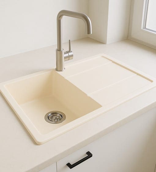 Νεροχύτης Unixton Kronos 100x50cm Cream - Image 2