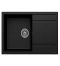 Νεροχύτης Unixton Pan 85x50cm 1B Black