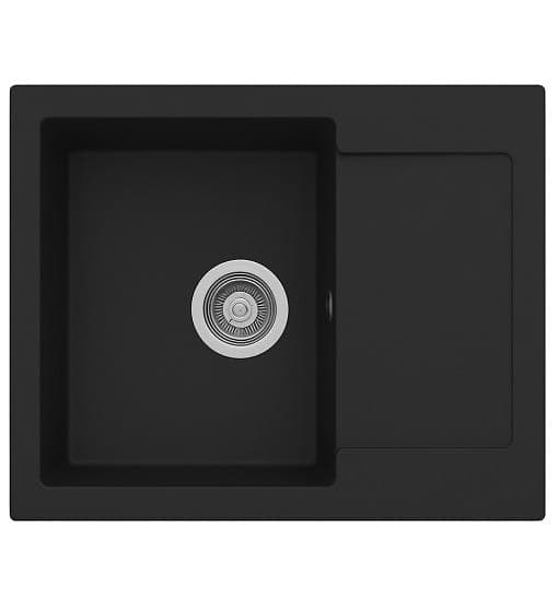 Νεροχύτης Unixton Athena 61x50cm 1B Black