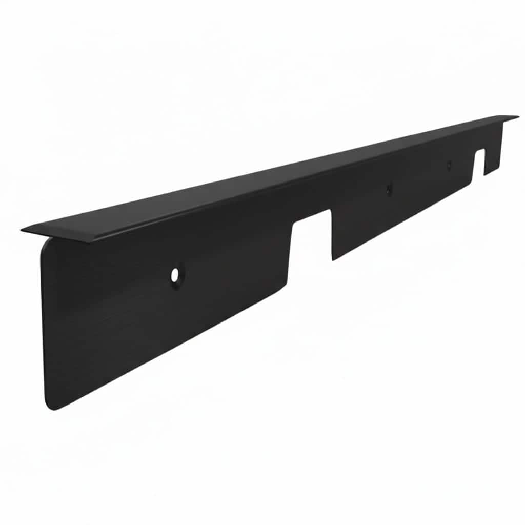 Ενωτικό Πάγκου 4cm Ταφ 80cm Μαύρο Ματ R05 KDM