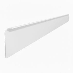 Σόκορο Πάγκου 4cm Κολλητό 80cm Λευκό Ματ R05 KDM
