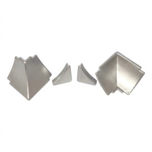 Γωνίες Αρμοκάλυπτρο για πλαστικό τύπου "U" Μικρό (SET) (Νίκελ Ματ)