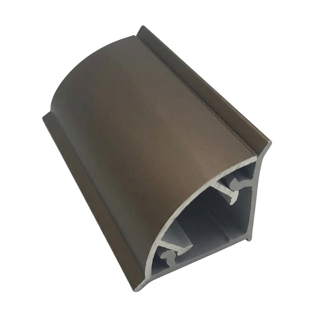 Αρμοκάλυπτρο Αλουμινίου ΟΒΑΛ Μπρονζέ (καφε)