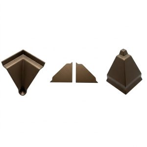 Σετ Γωνίες Αρμο/πτρο "Ίσιο" Μπρονζέ (καφέ)