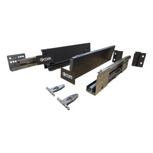 Συρτάρι KDM Slimbox με φρένο 84 x 350mm Ανθρακί για 16 και 18mm
