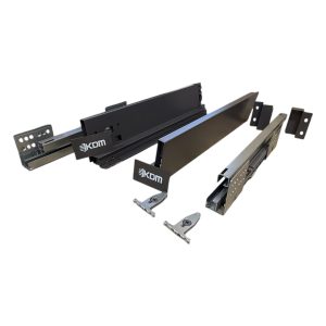 Συρτάρι KDM Slimbox με φρένο 84 x 400mm Ανθρακί για 16 και 18mm